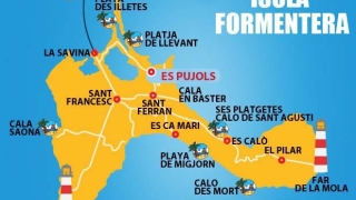 Mapa de Formentera